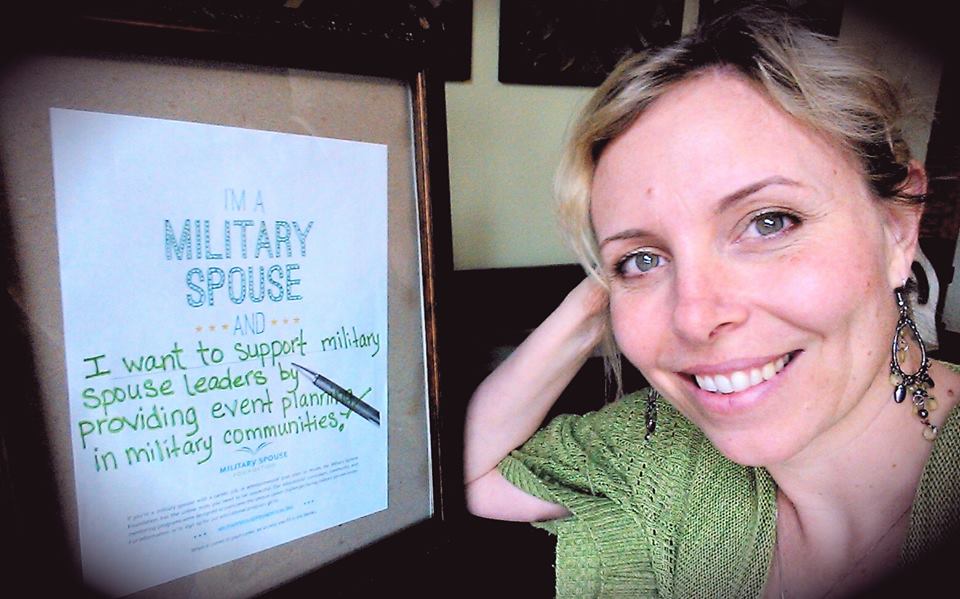 I'm a military spouse and ... I want to support military spouse leaders by providing event planning in military communities.